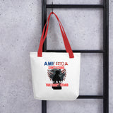 Tote Can't Stand Without Trump bag