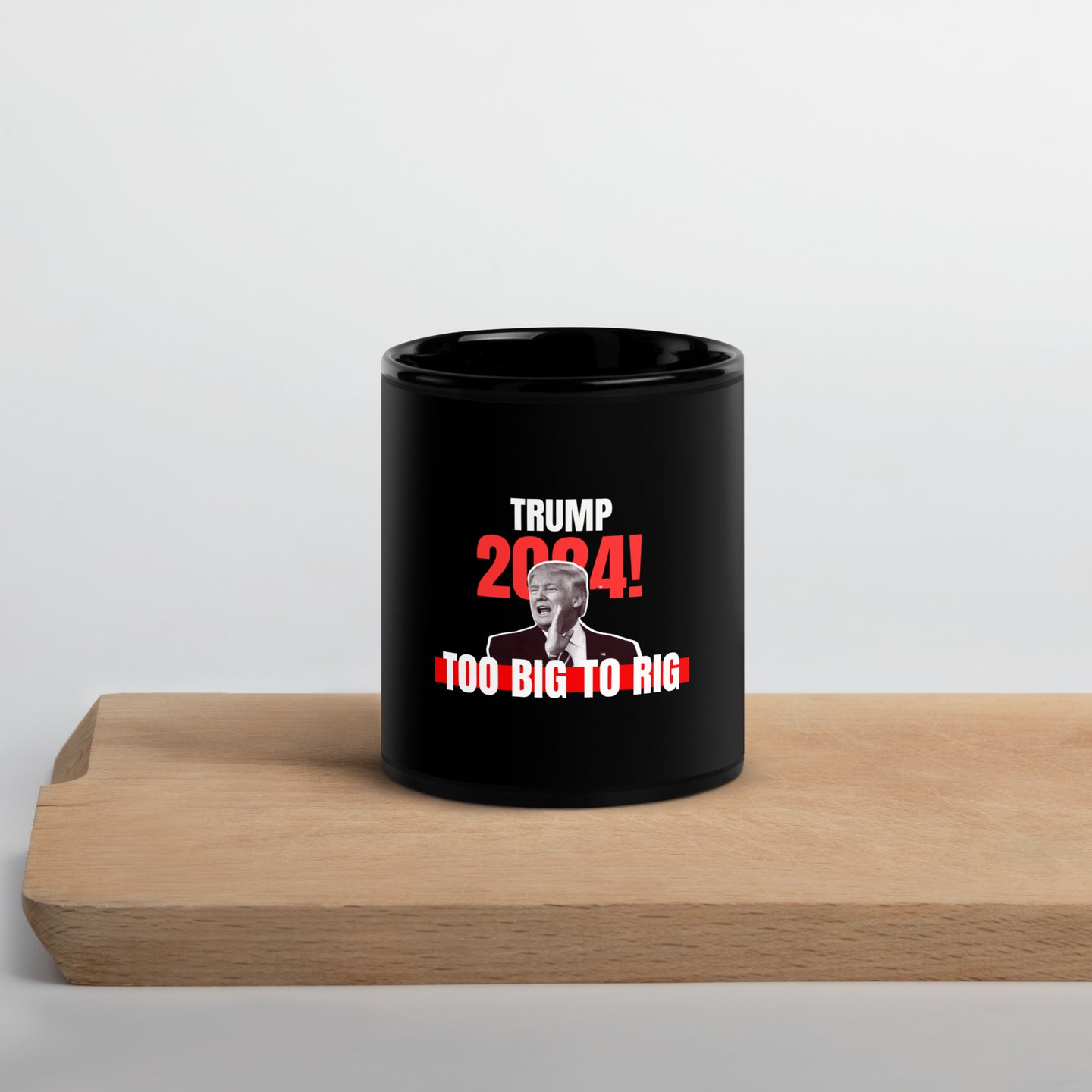 Black Too Big To Rig Mug