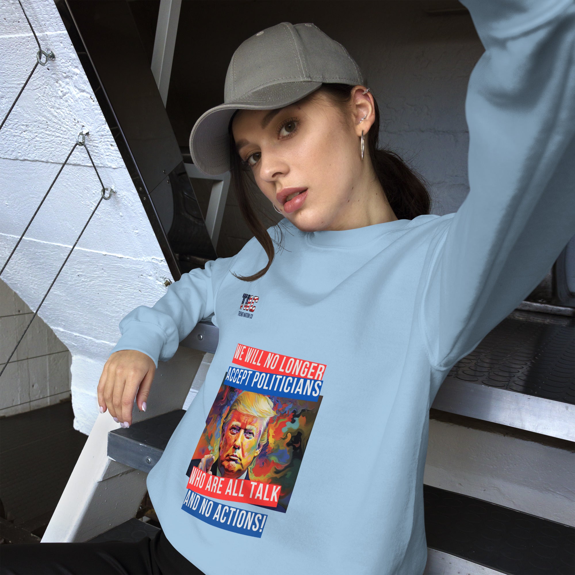 Unisex Talk And No Actions Sweatshirt