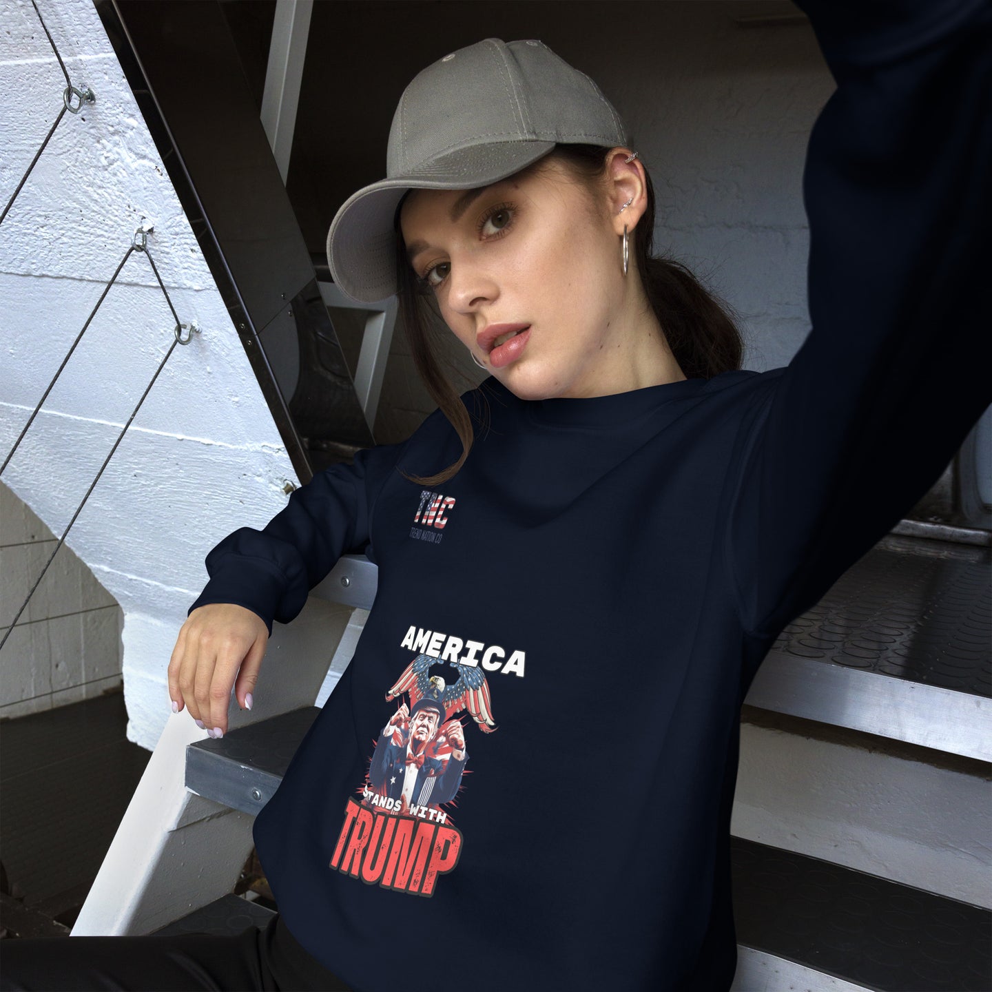 Unisex America Stands With Trump Sweatshirt