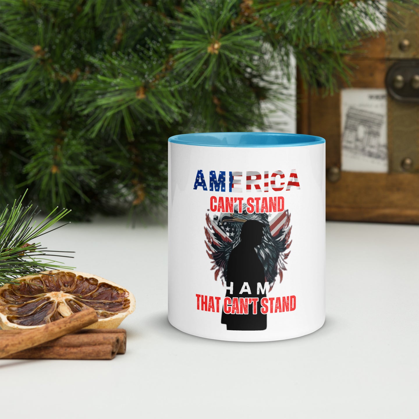 Can't Stand Without Trump Mug