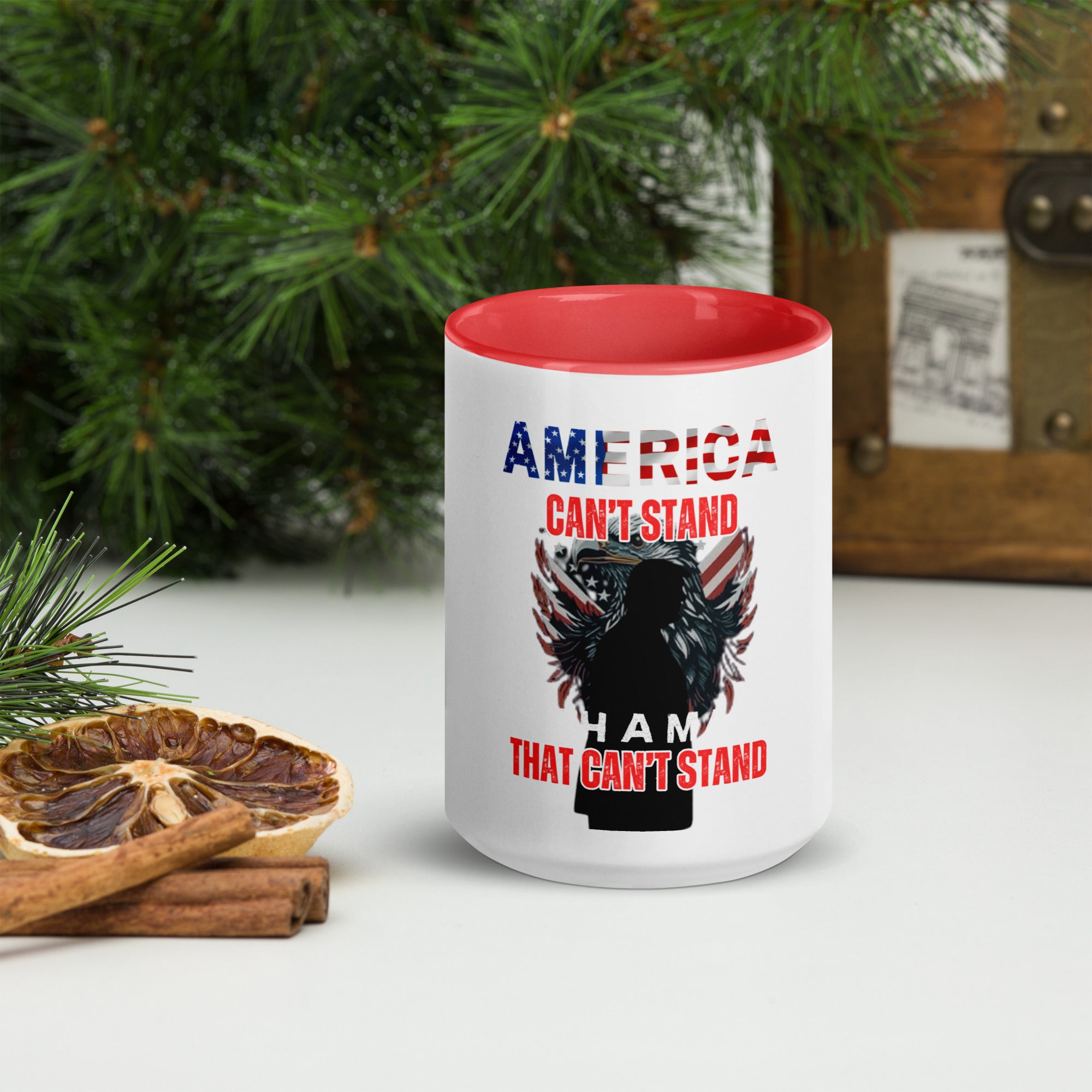 Can't Stand Without Trump Mug