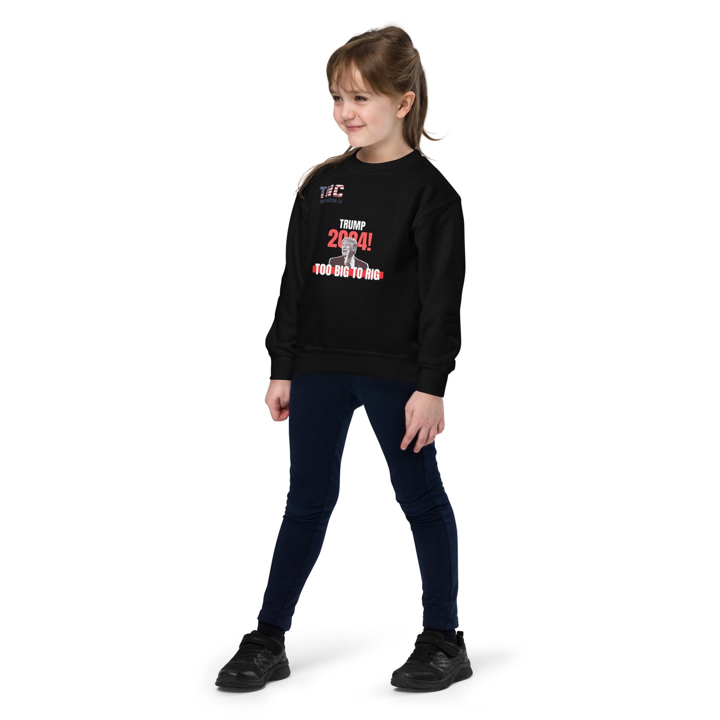 Youth Too Big To Rig crewneck sweatshirt