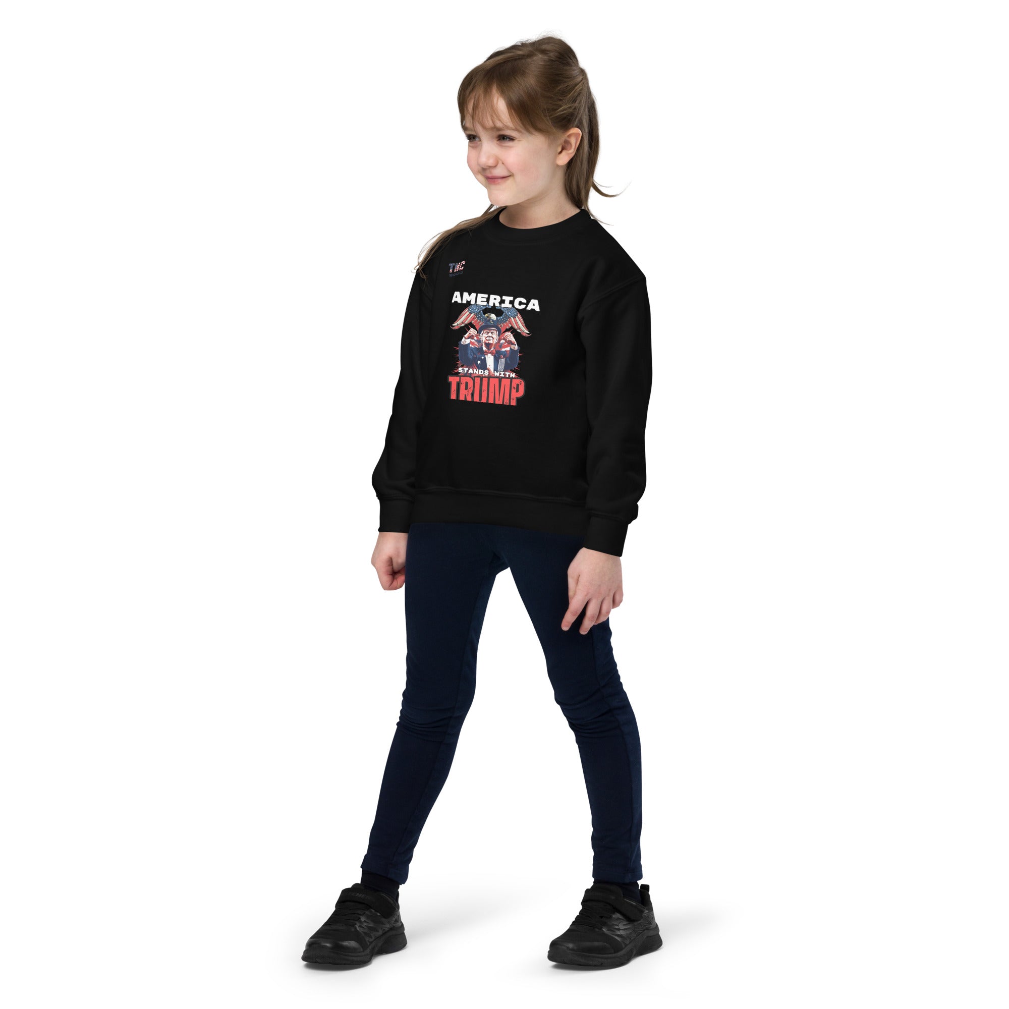 Youth America Stands With Trump crewneck sweatshirt