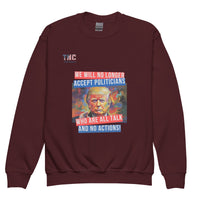 Youth Talk And No Action crewneck sweatshirt