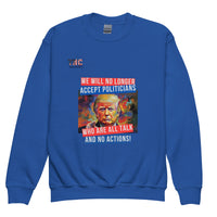 Youth Talk And No Action crewneck sweatshirt