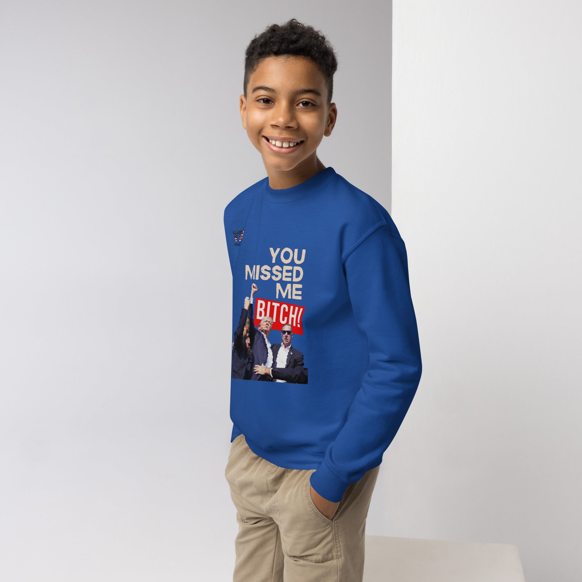 Youth Missed Me B crewneck sweatshirt