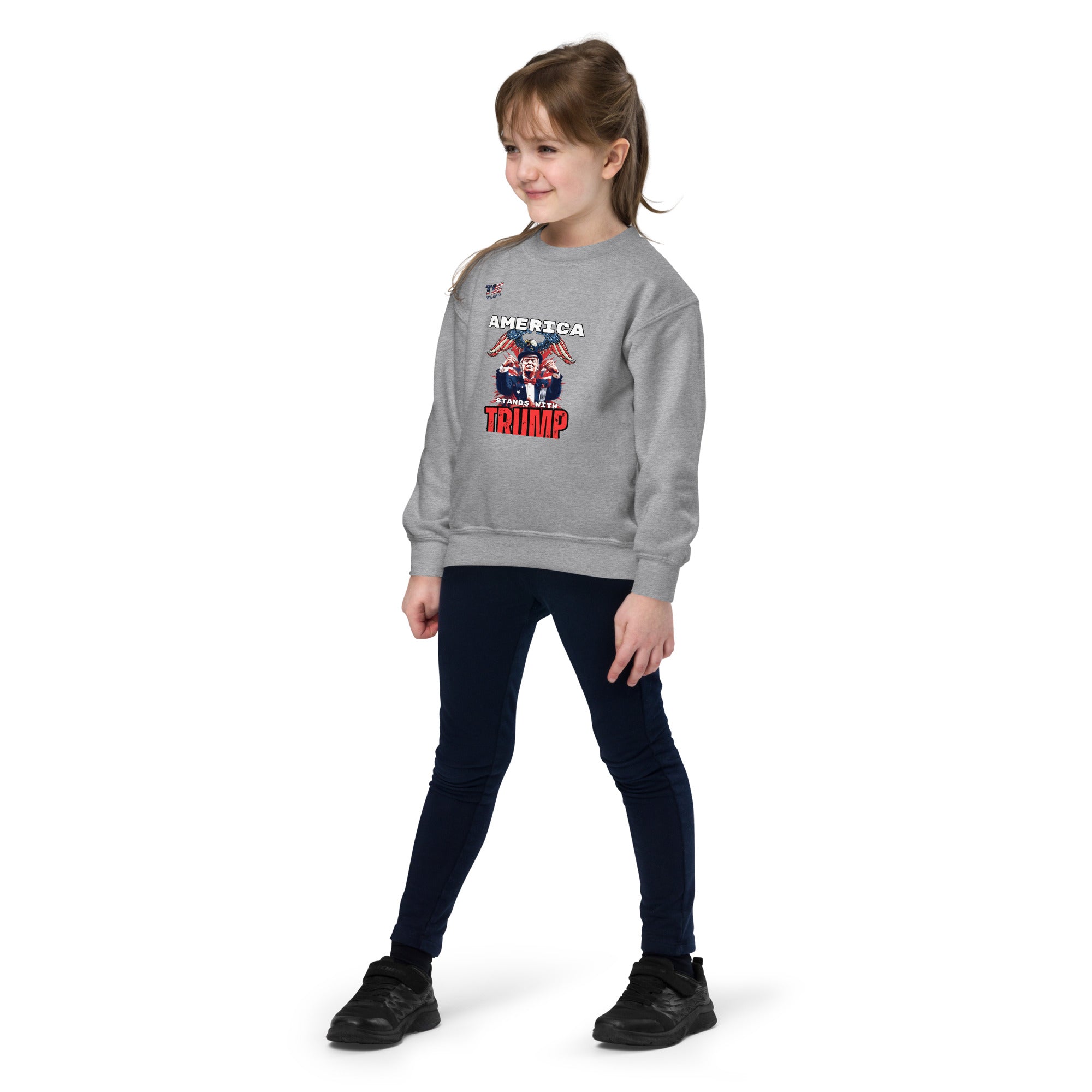 Youth America Stands With Trump crewneck sweatshirt