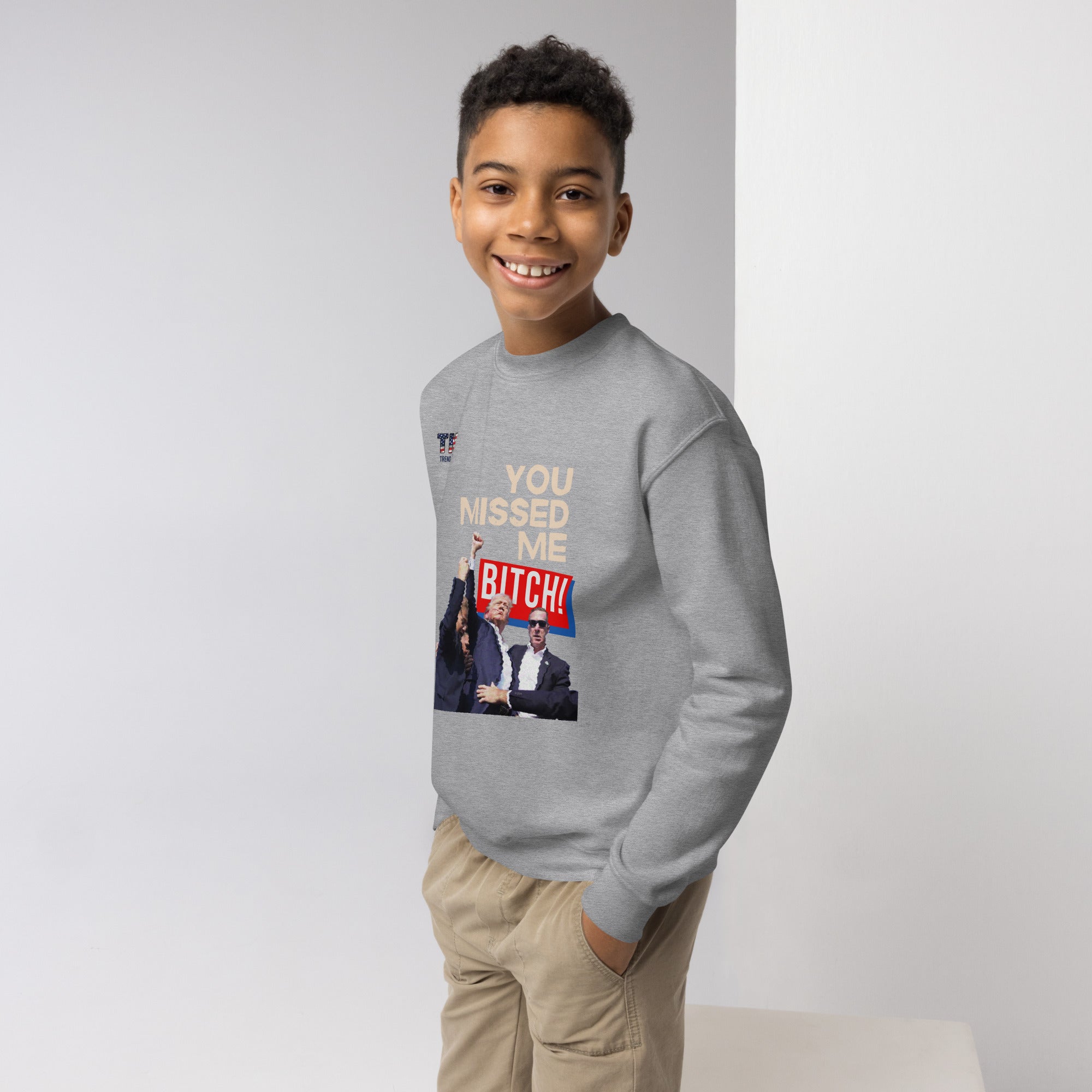 Youth Missed Me B crewneck sweatshirt