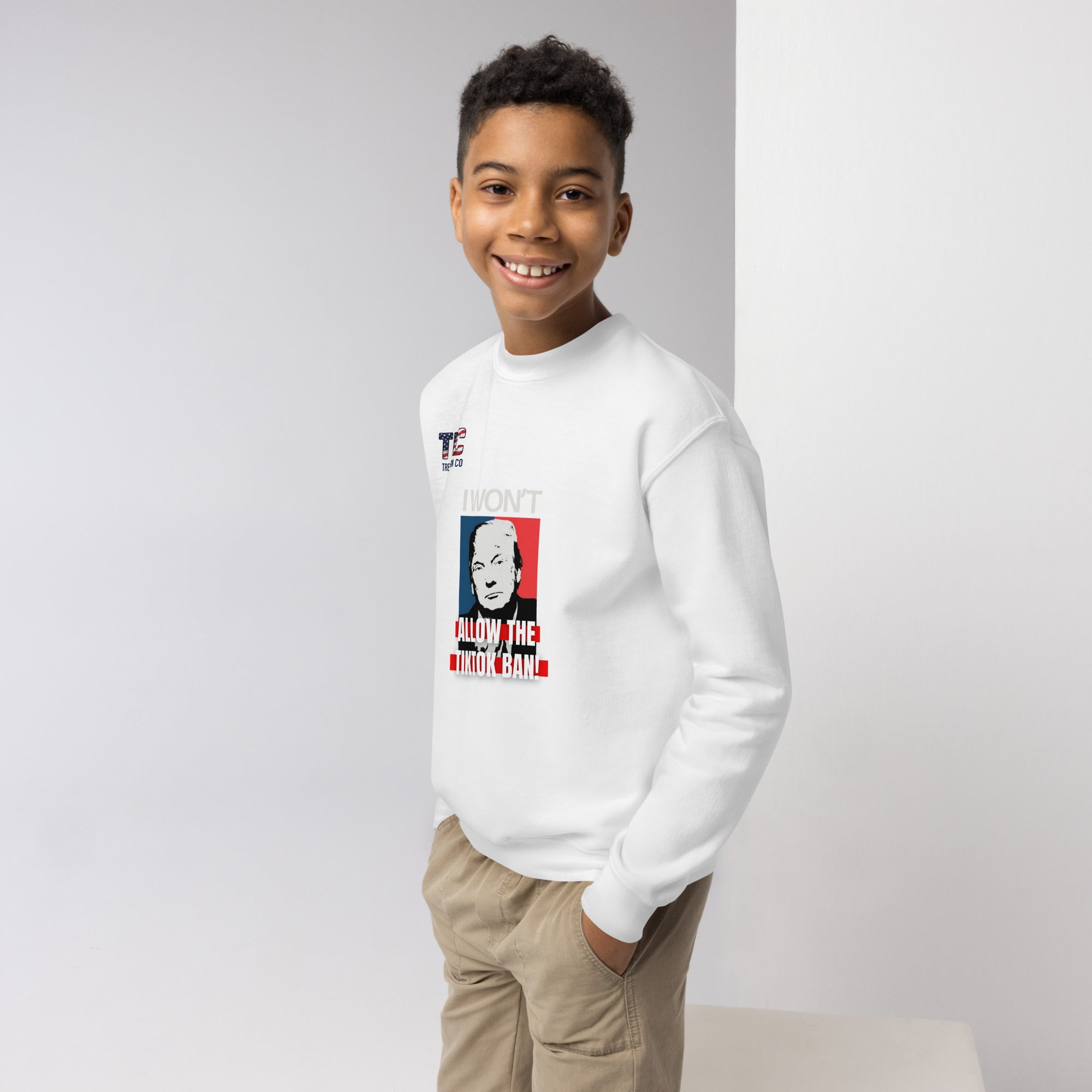 Youth Won't Allow TikTok Ban crewneck sweatshirt