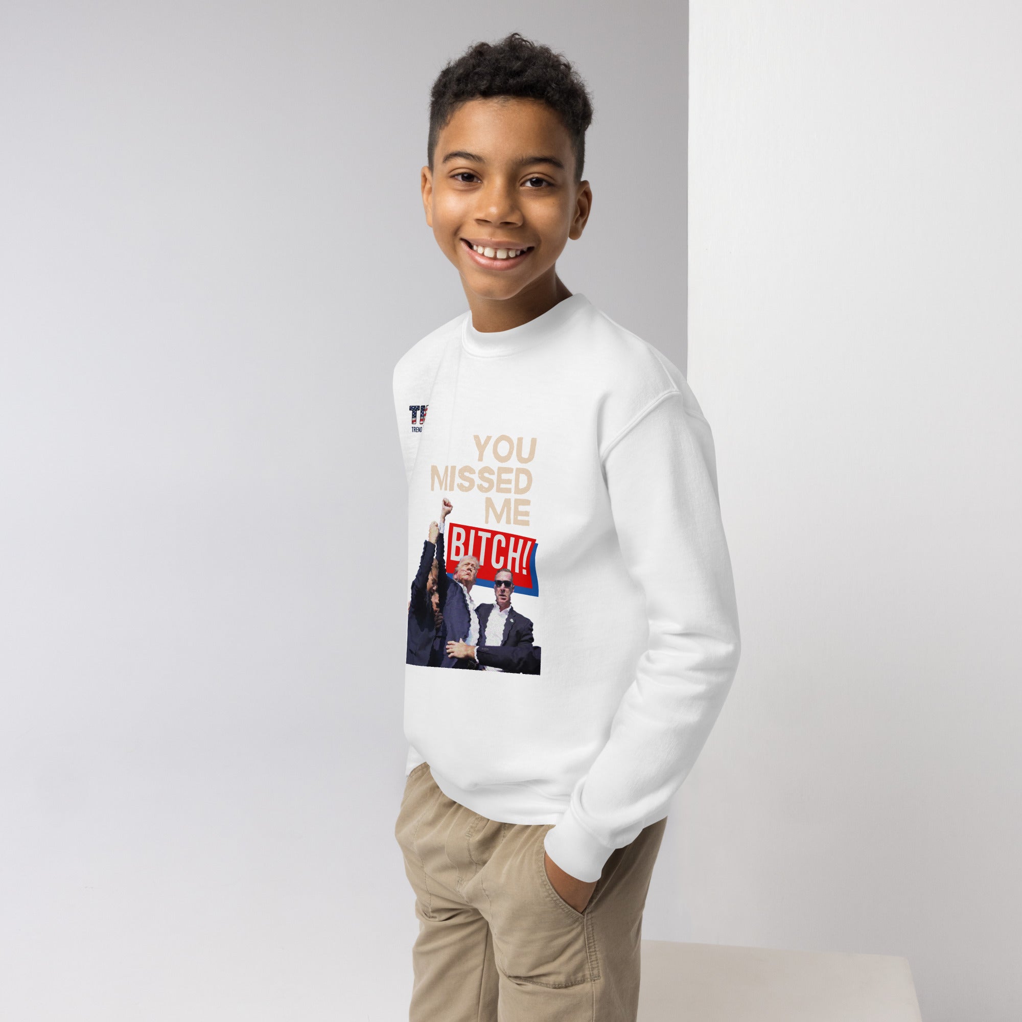 Youth Missed Me B crewneck sweatshirt