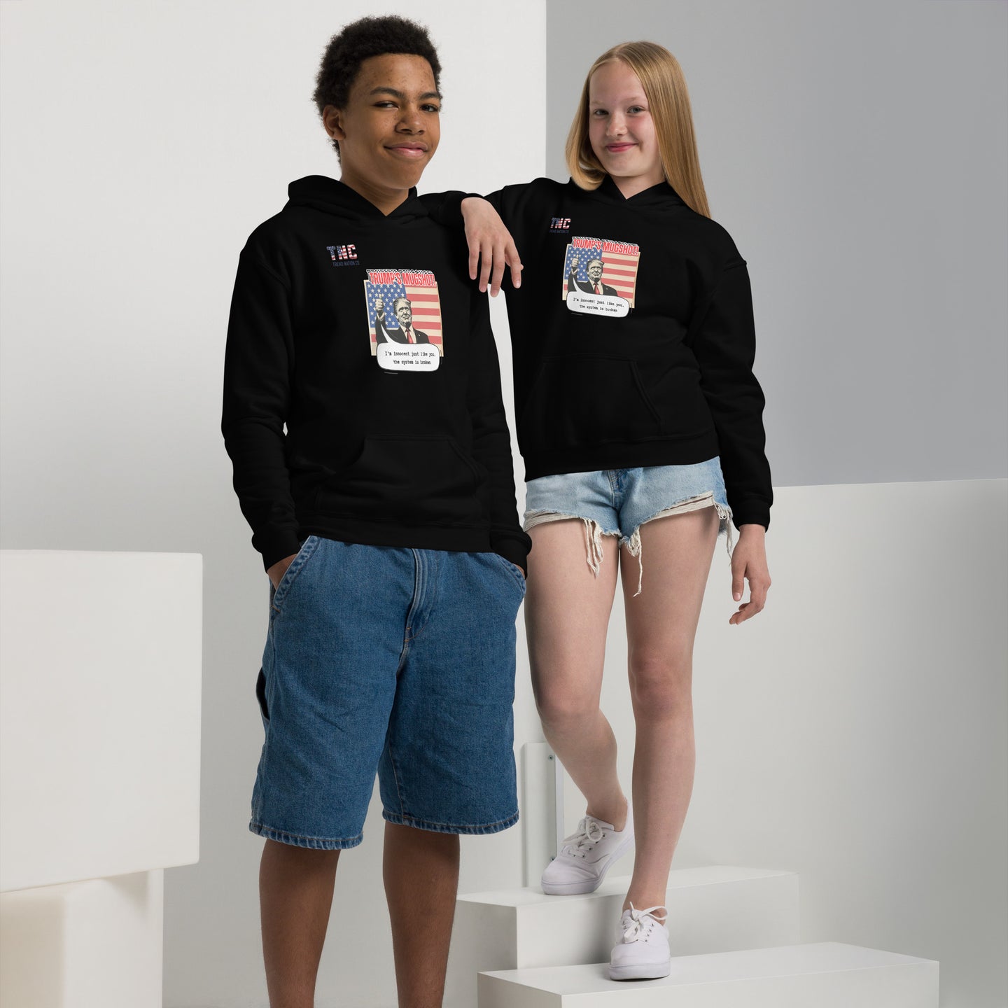 Youth Turmp's Mugshot heavy blend hoodie